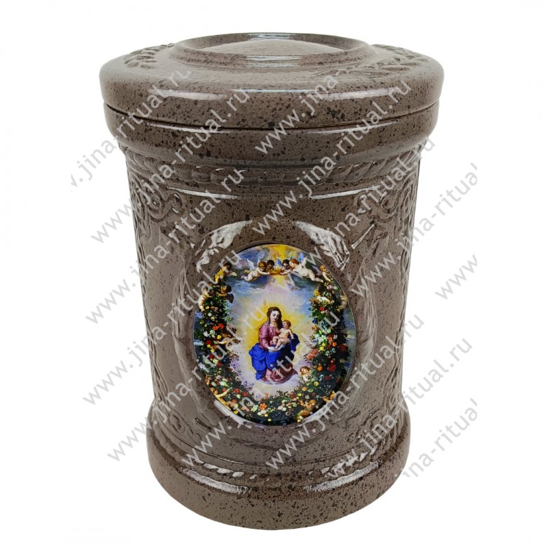 Урна для праха керамика "Камея" Богородица